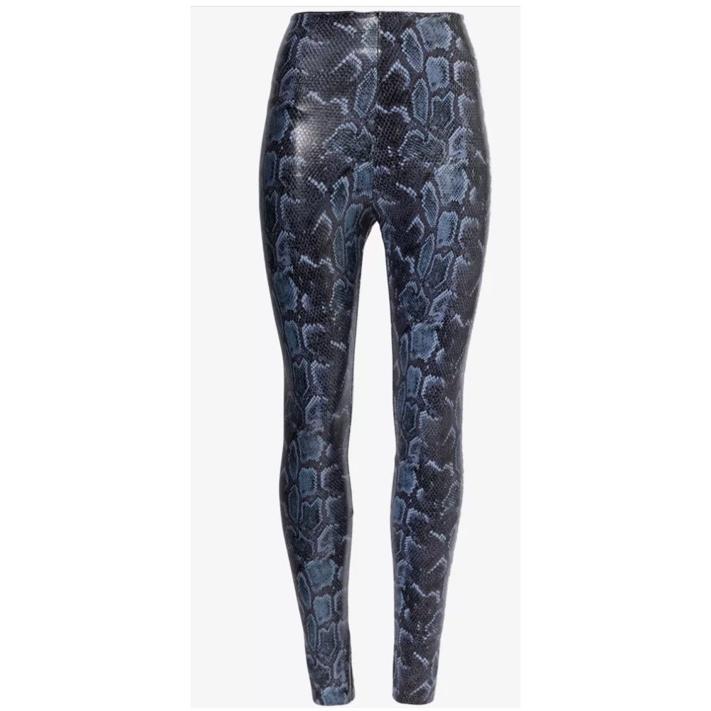 COMMANDO Animal-print faux-leather leggings‎ SZ: M